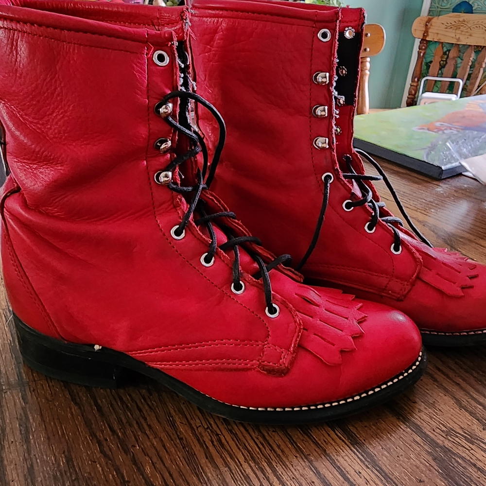 Laredo Red Ankle Boots